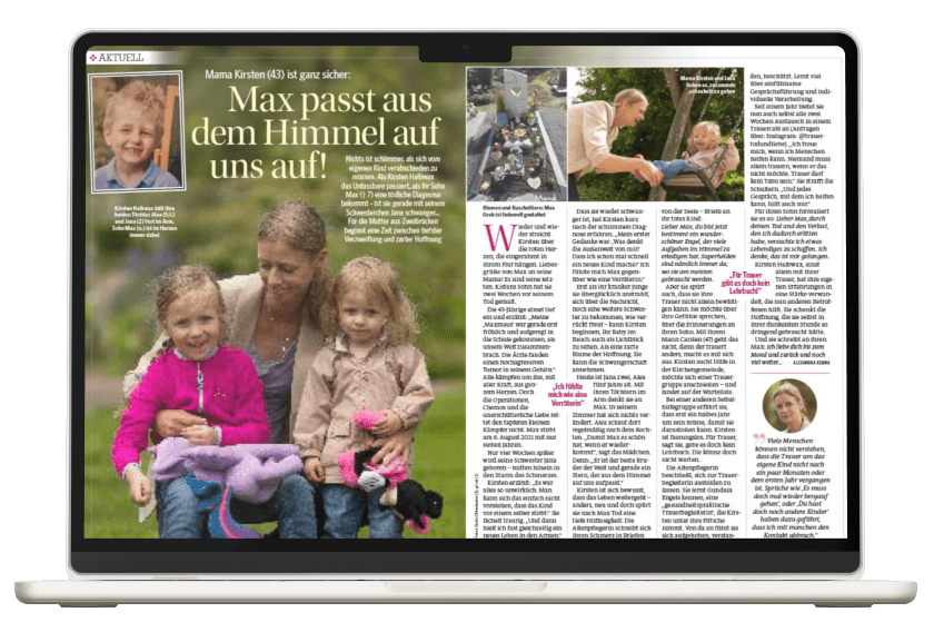 Zeitungsartikel Bild der Frau